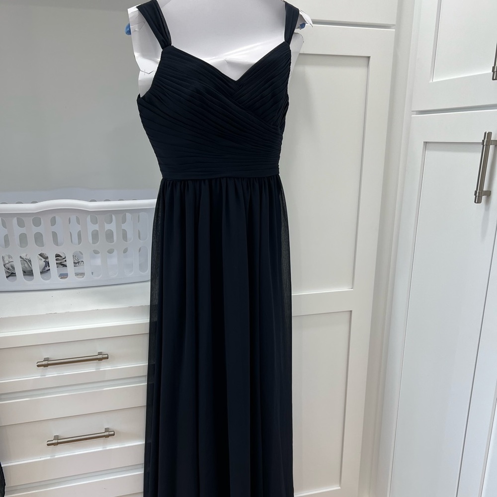 Navy blue bridesmaids dress